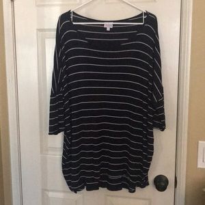 Navy and White XL IRMA LuLaRoe